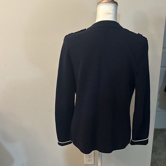 Ladies TALBOTS MILITARY STYLE CARDIGAN SWEATER - Picture 4 of 5